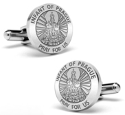 Infant of Prague Stainless Steel Cufflinks