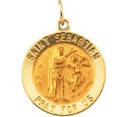 Saint Sebastian Religious Medal