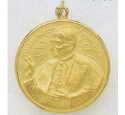 14K Gold Pope John Paul II Religious Medal