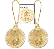 Miraculous Medal Double Sided Earrings  EXCLUSIVE 