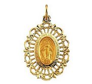 14K Gold Miraculous Medal