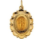 14k Gold Miraculous Medal