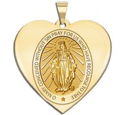 Miraculous Medal Heart Shaped  EXCLUSIVE 