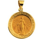 HOLLOW ROUND MIRACULOUS MEDAL