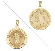 Basketball   Saint Christopher Doubledside Sports Religious Medal  EXCLUSIVE 