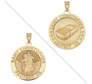 Racing   Saint Christopher Doubledside Sports Religious Medal  EXCLUSIVE 