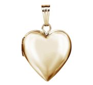 14k Gold Filled Small Heart Photo Locket