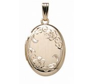 14K Gold Filled Oval Photo Locket