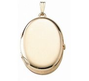 14K Yellow Gold Oval 4 Photo Locket