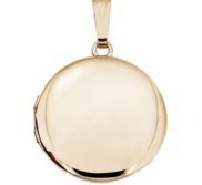 14K Gold Filled Round Photo Locket