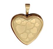 14k Gold Filled Small Heart Photo Locket