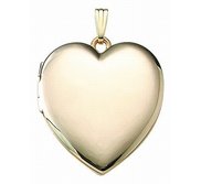 14K Gold Filled Heart Photo Locket