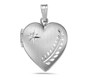 Sterling Silver Small Heart Photo Locket