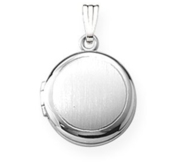 Sterling Silver Round Photo Locket