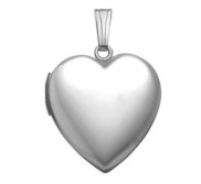 Sterling Silver  Sweetheart  Heart Photo Locket