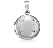 Sterling Silver Round Photo Locket