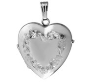 Sterling Silver Heart Four Photo Locket