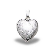 Sterling Silver Small Heart Photo Locket