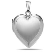 Sterling Silver Small Heart Photo Locket