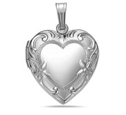 Sterling Silver Heart Photo Locket