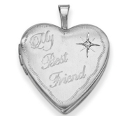 Sterling Silver My Best Friend Photo Locket