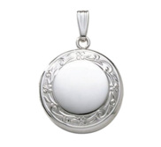 Sterling Silver Round Photo Locket