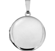 Sterling Silver Round Photo Locket