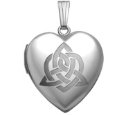 Sterling Silver Sister s Love Celtic Heart Photo Locket