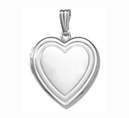 Sterling Silver Heart Photo Locket