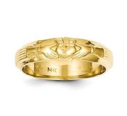 14k Yellow Gold Men s Claddagh Ring