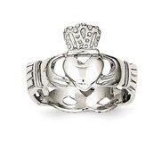 Ladies or Children Sterling Silver Claddagh Ring