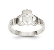 Ladies or Children Sterling Silver Claddagh Ring