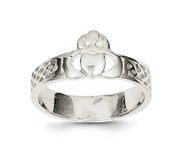 Sterling Silver Ladies and Children Claddagh Ring