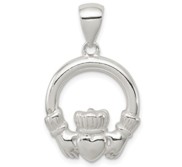 Sterling Silver Claddagh Pendant