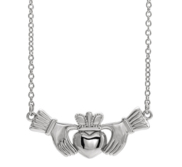 Claddagh Necklace w  18 Inch Necklace