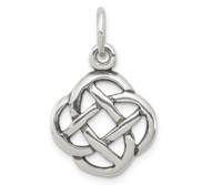 Sterling Silver Antiqued Celtic Knot Charm