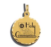 Holy Communion Charm Black   White