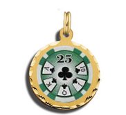  25 Poker Chip Charm