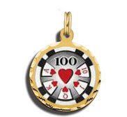  100 Poker Chip Charm