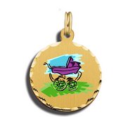 Baby Carriage Charm