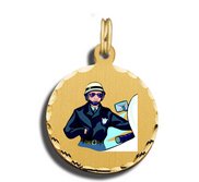 Biker Police Officer Charm