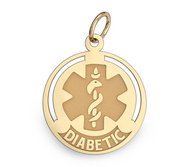 14k Gold Filled Diabetic Charm or Pendant