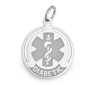 Sterling Silver Diabetic Charm or Pendant