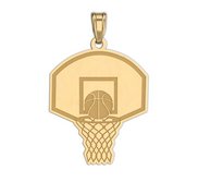 Engravable Basketball Hoop Pendant or Charm