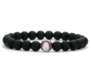 Stainless Steel Personalized Baseball Bead Bracelet