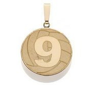 Custom Volleyball Pendant w  Number