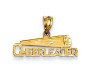 Cheerleader Megaphone Cut Out Charm or  Pendant