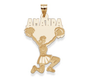 Custom Cheerleader Charm or Charm or  Pendant