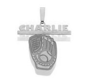 Custom Softball Glove Pendant w  Name