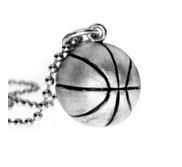 3D Personalized Realistic Basketball Pendant or Charm